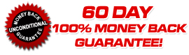 60 Day 100% money back guarantee